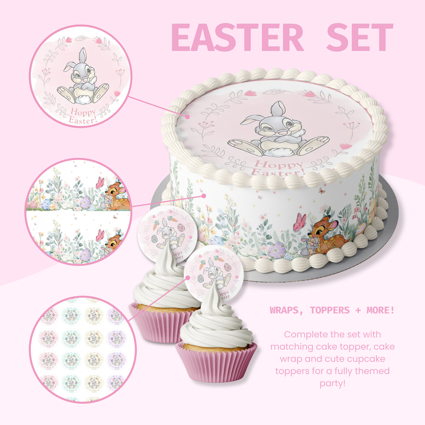 Easter Bunny Thumper Cake Topper