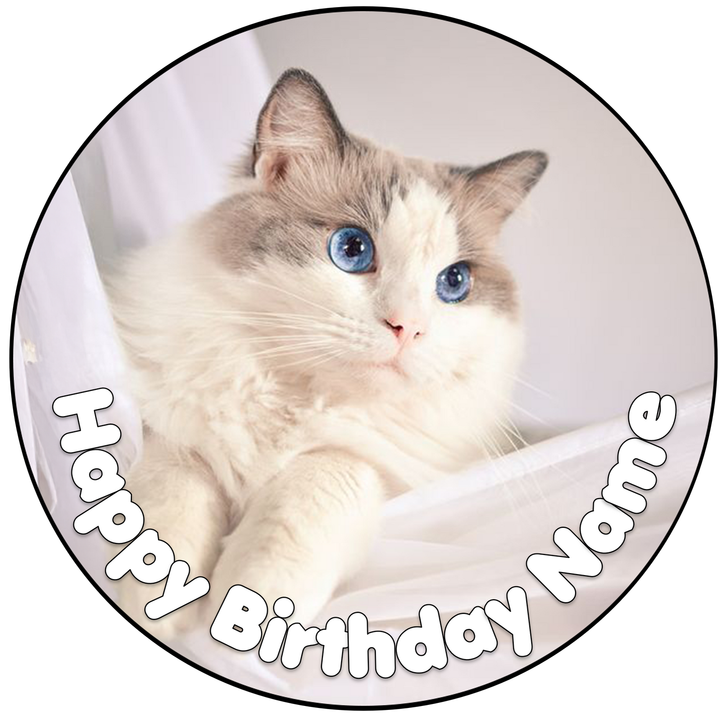 Ragdoll Cat Cake Topper
