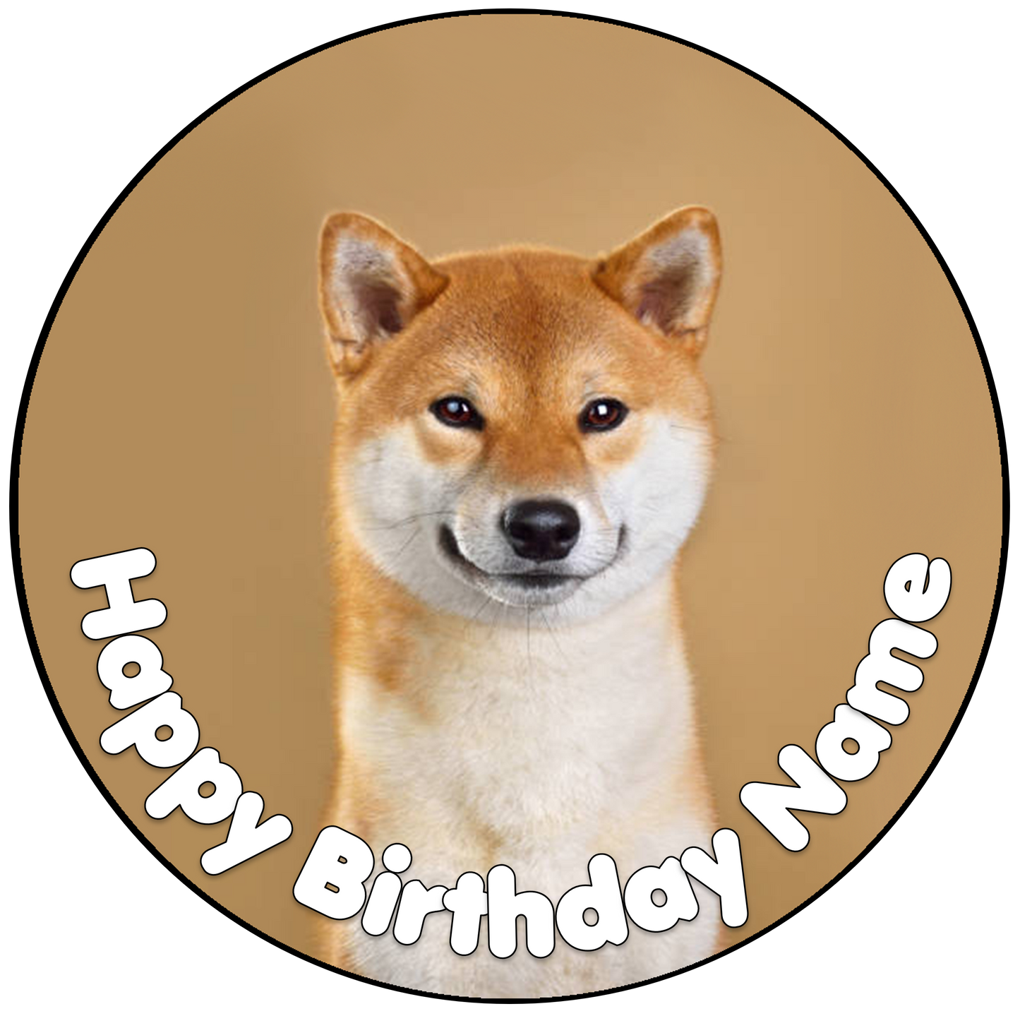 Shiba Inu Cake Topper