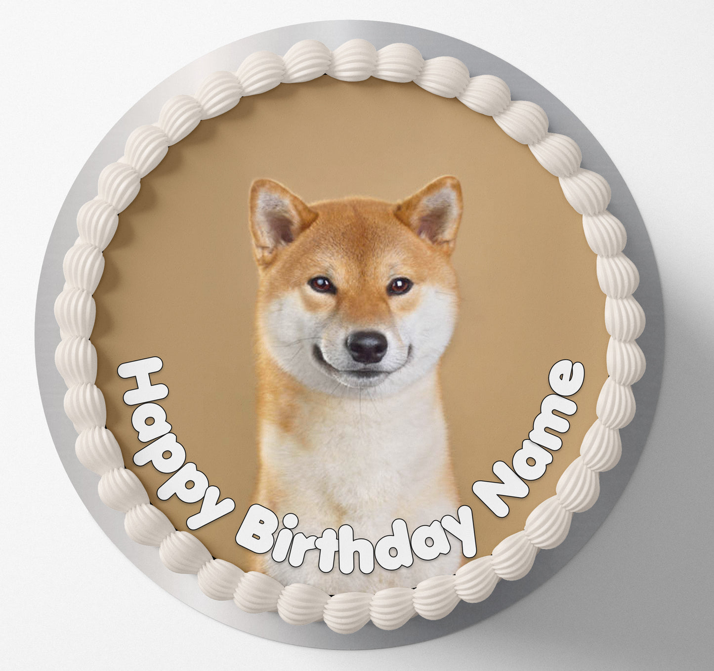 Cute Shiba Inu Doge dog puppy Edible wafer icing cake topper decoration gluten free