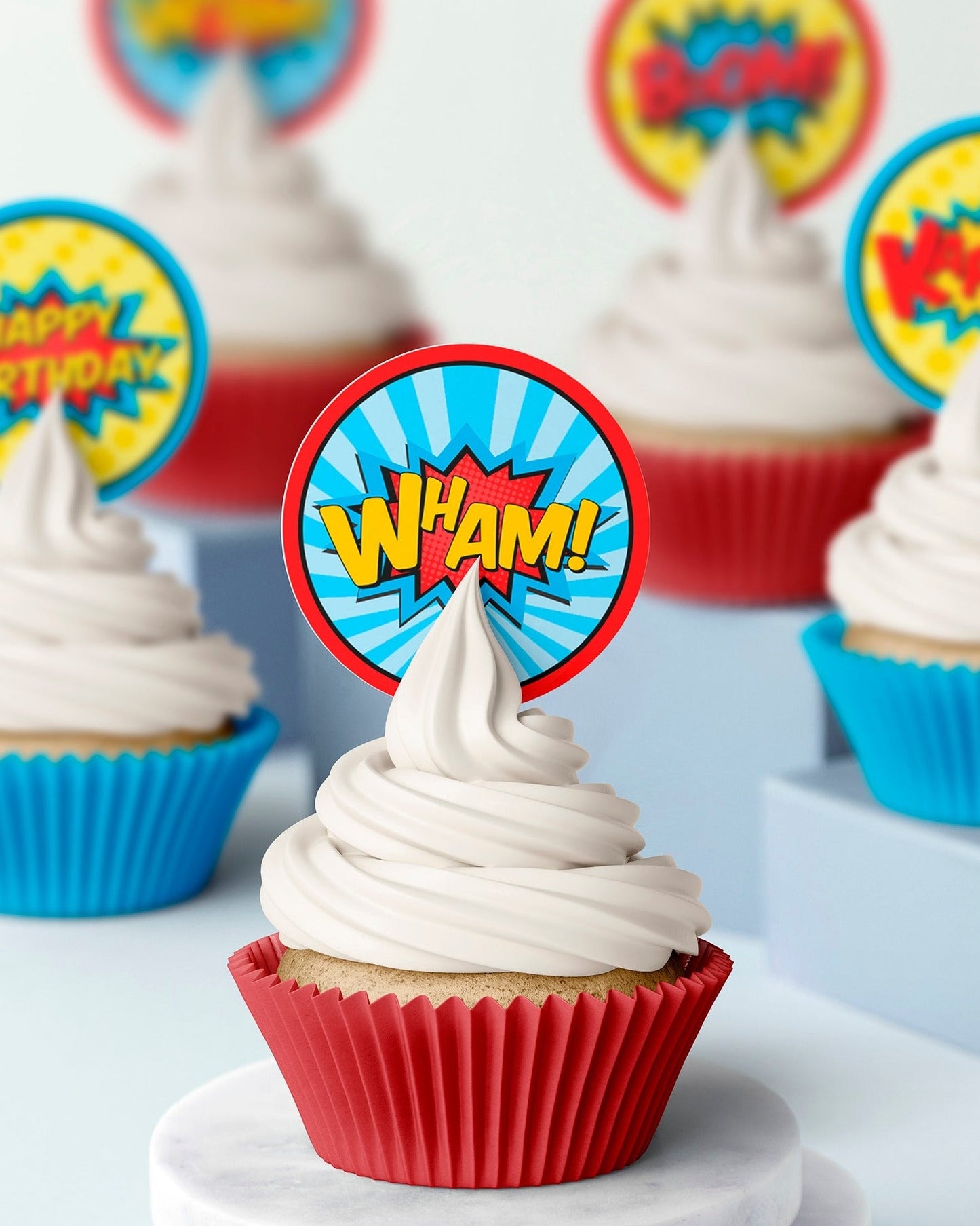 comic book edible cake toppers wafer icing