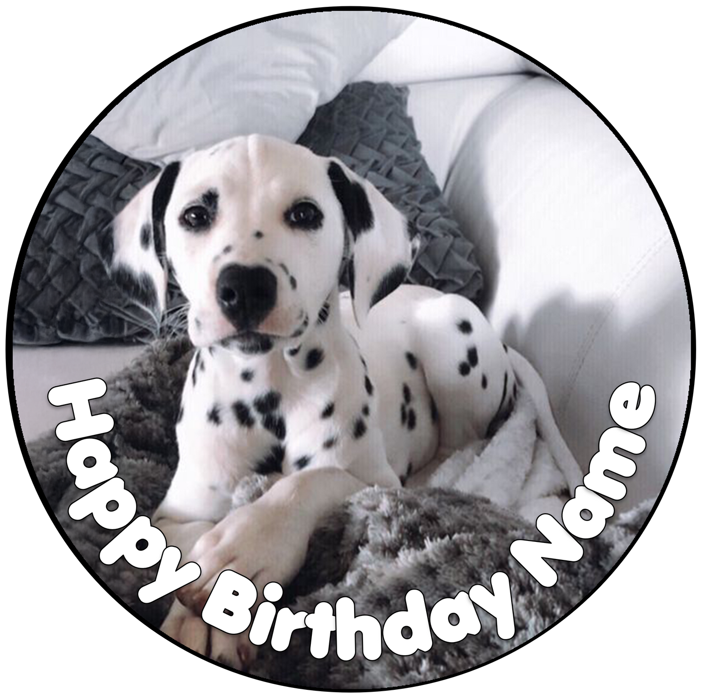 Dalmation Cake Topper