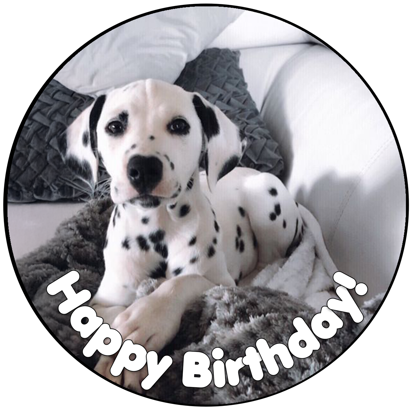 Dalmation Cake Topper