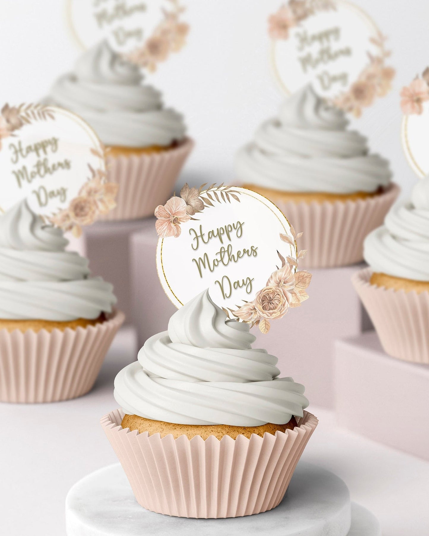 edible wafer icing cupcake toppers mothers day