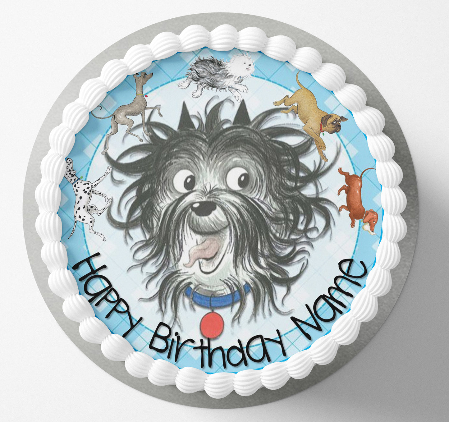 Hairy Maclairy childrens book dog edible cake topper wafer icing cake decorating