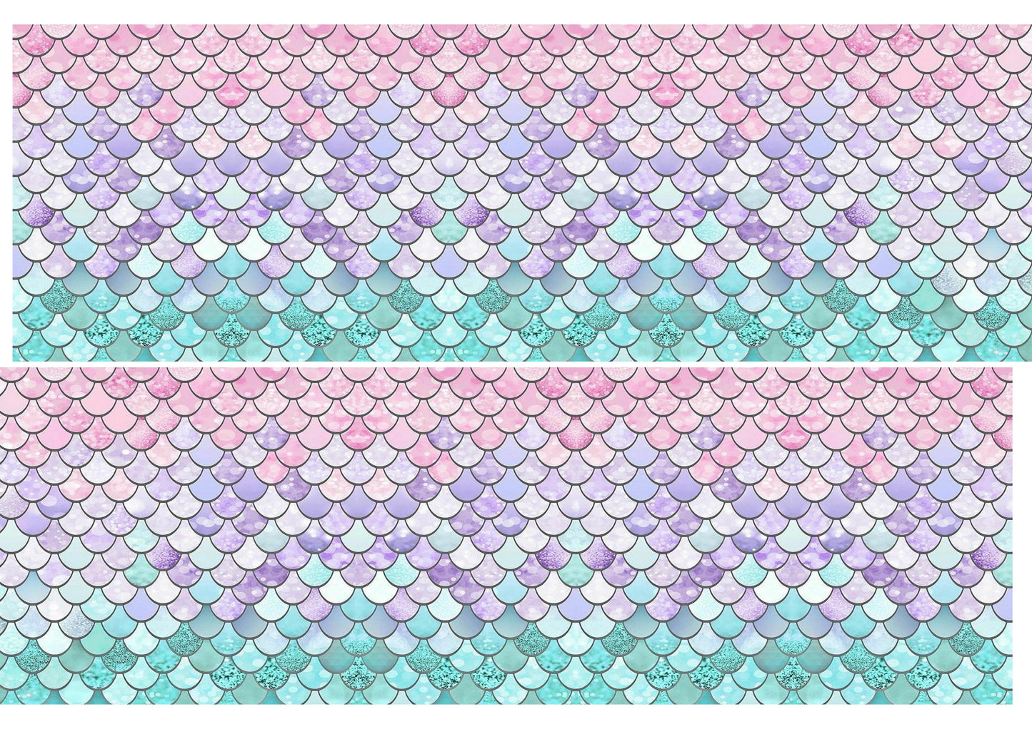 Pastel Mermaid Scales Cake Wrap