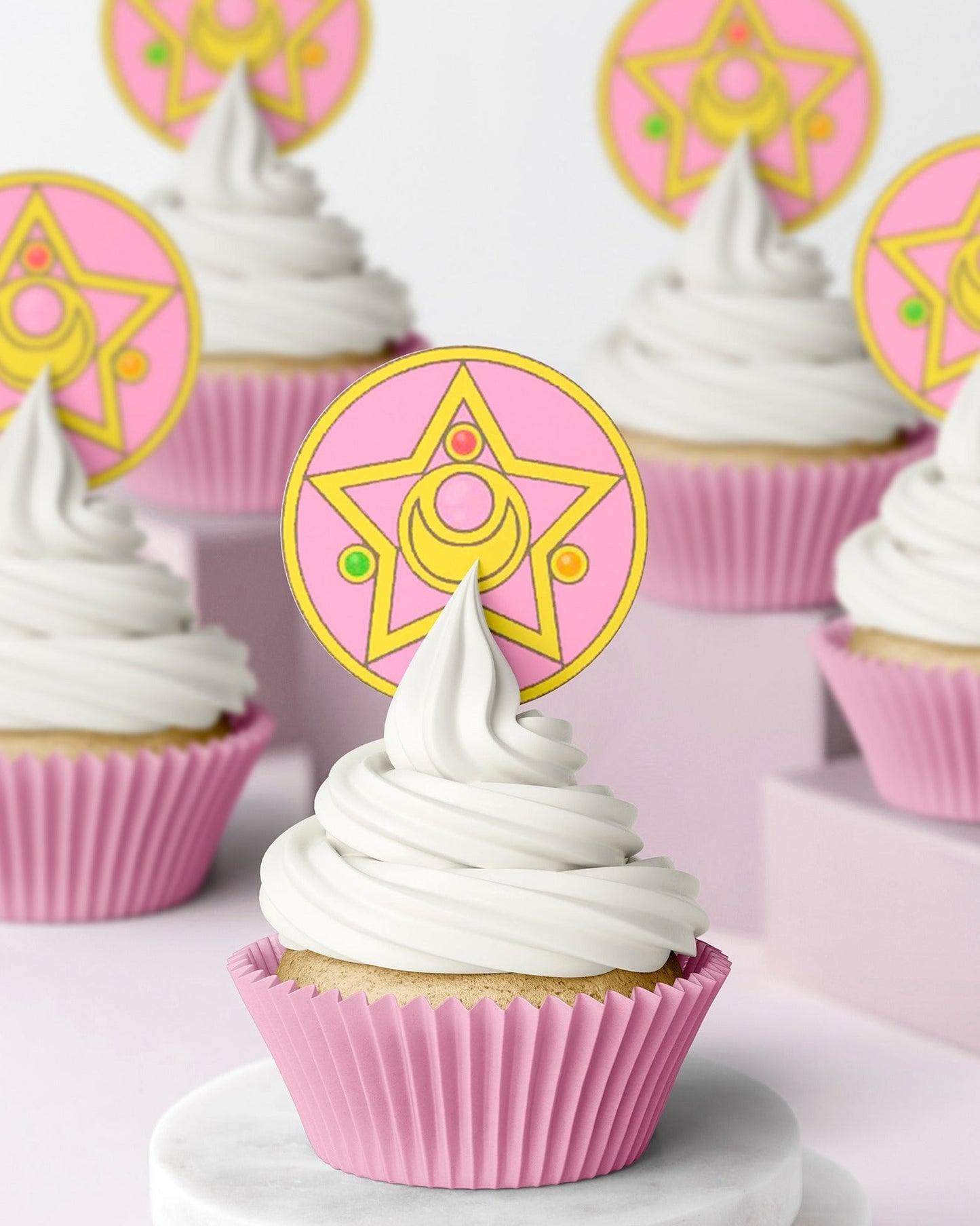 edible wafer icing cupcake toppers sailor moon