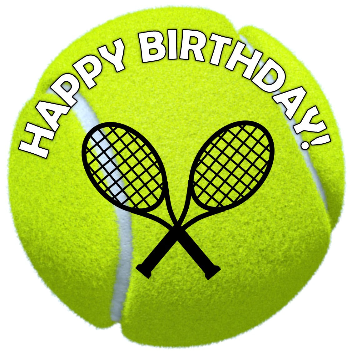 Tennis Ball Cake Topper