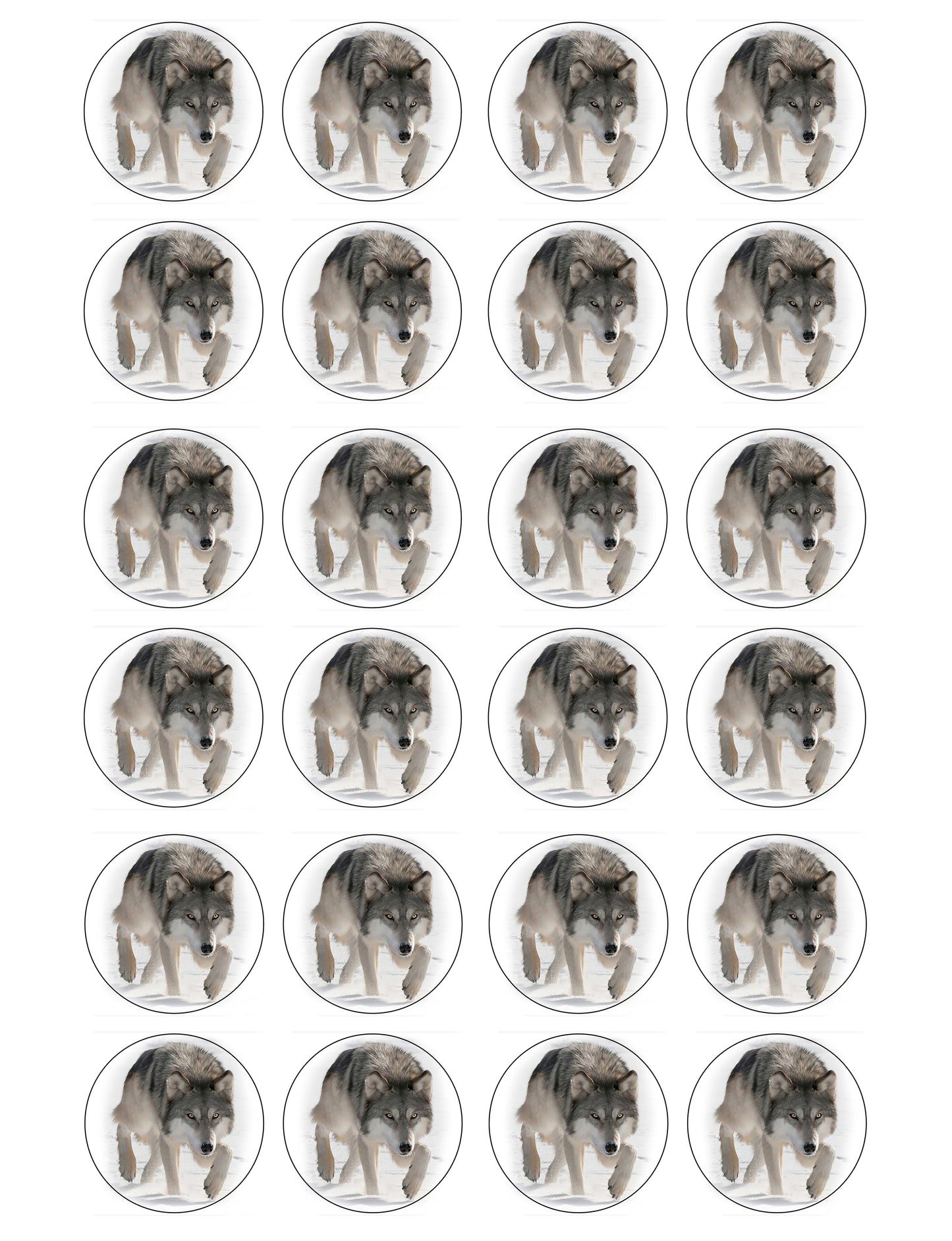 Wolf Cupcake & Cookie Toppers