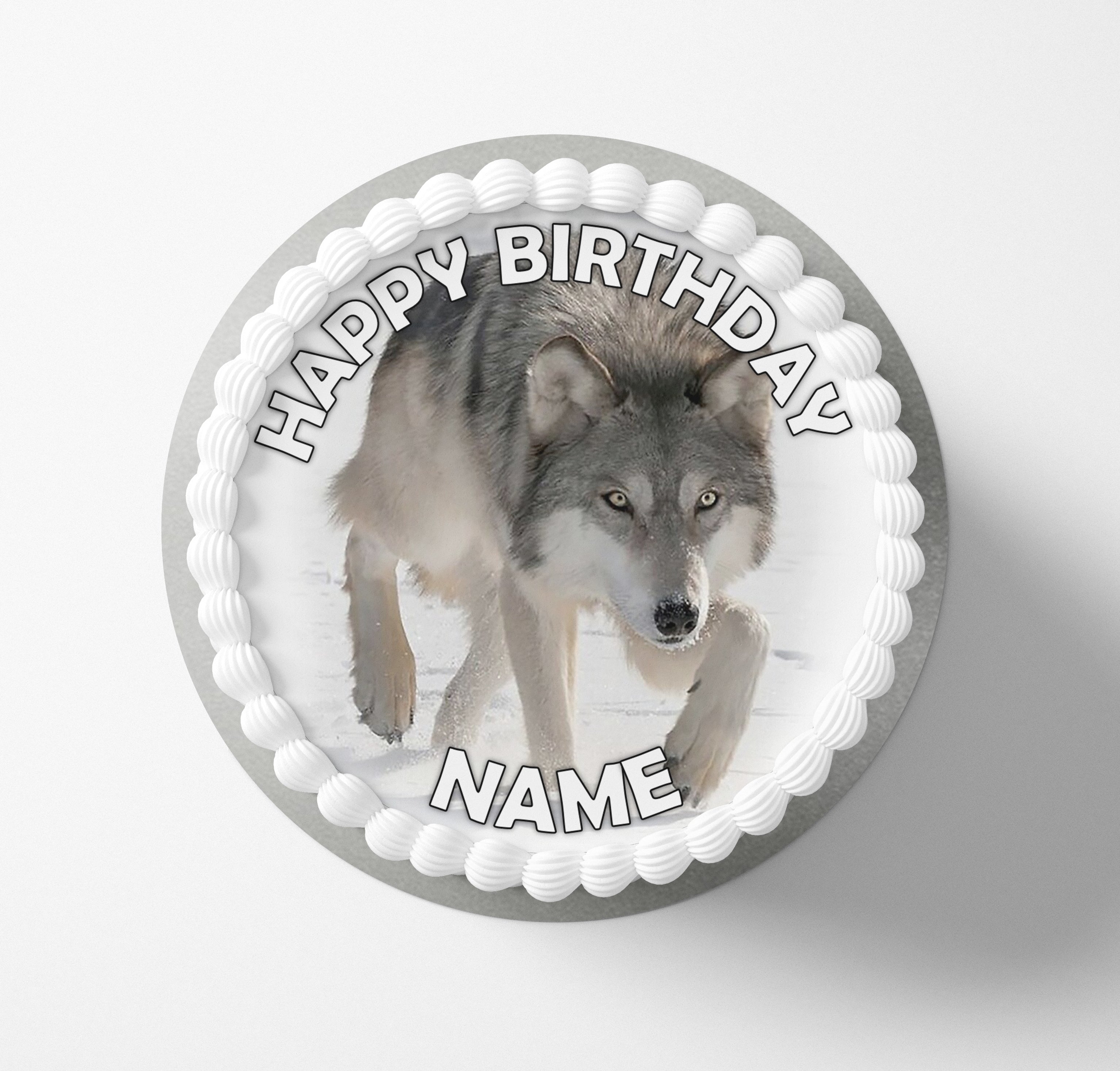 Bangel Personalized Cake Topper 8 Inches Round Birthday Cake Topper