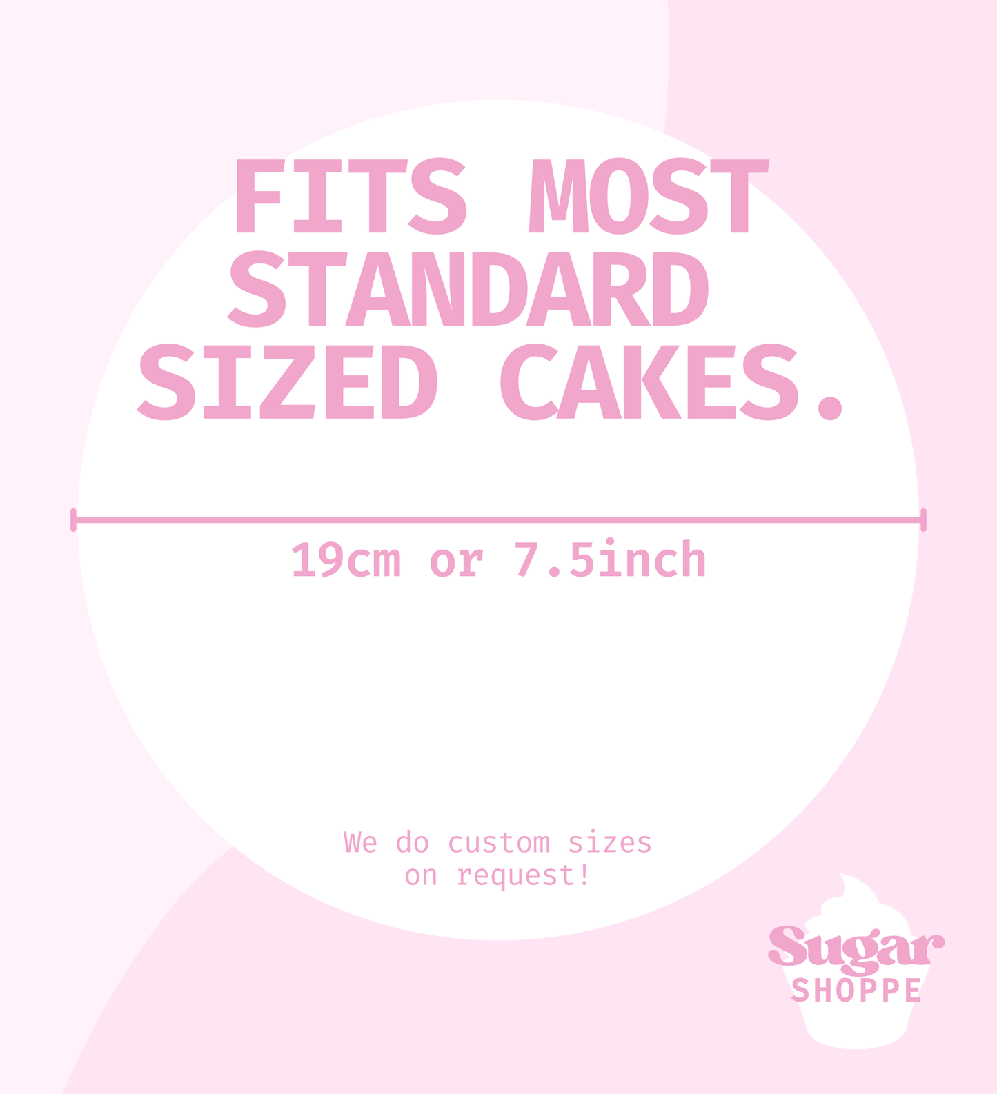 Black Pink Cake Topper