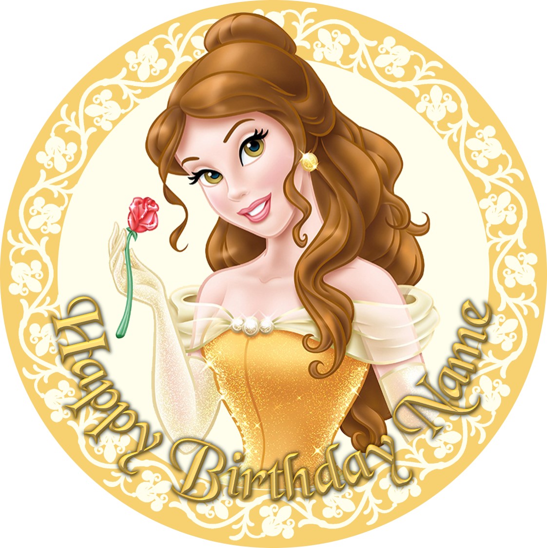 Belle Princess Cake Topper