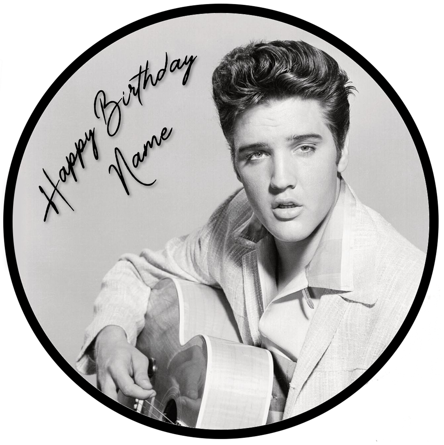 Elvis Presley Siganture Cake Topper