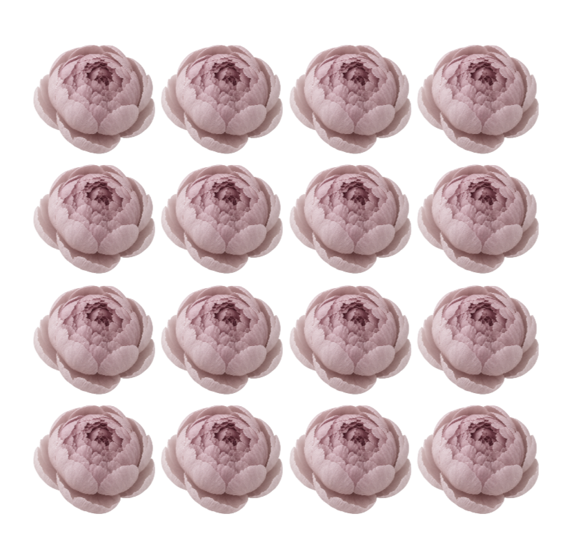 Dusty Mauve Purple Vintage Wedding Peonies Flowers edible wafer or icing cake cupcake great for  Weddings Birthdays Events