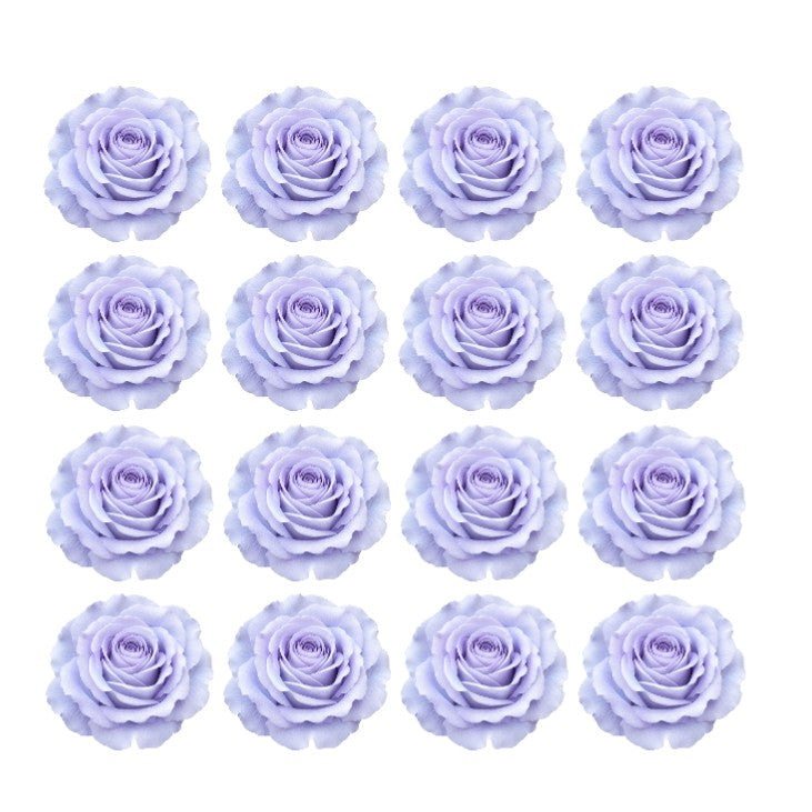 fairy pastel purple roses Flowers edible wafer or icing cake cupcake great for valentines Weddings Birthdays