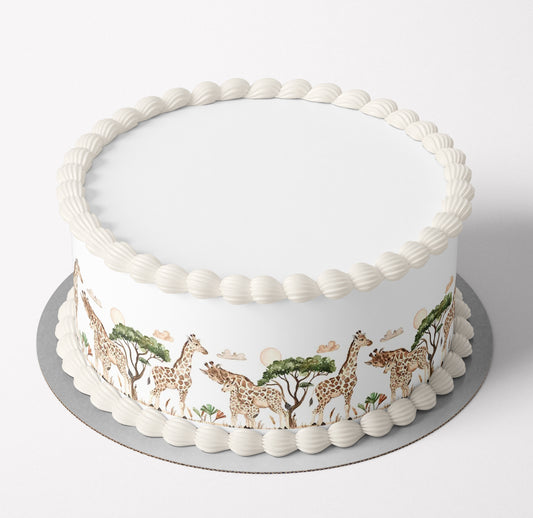 Giraffe Safari Cake Wrap