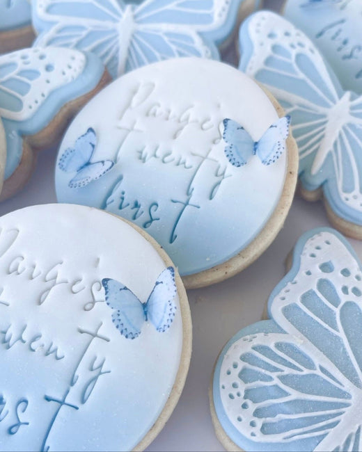 Blue Wafer Butterflies
