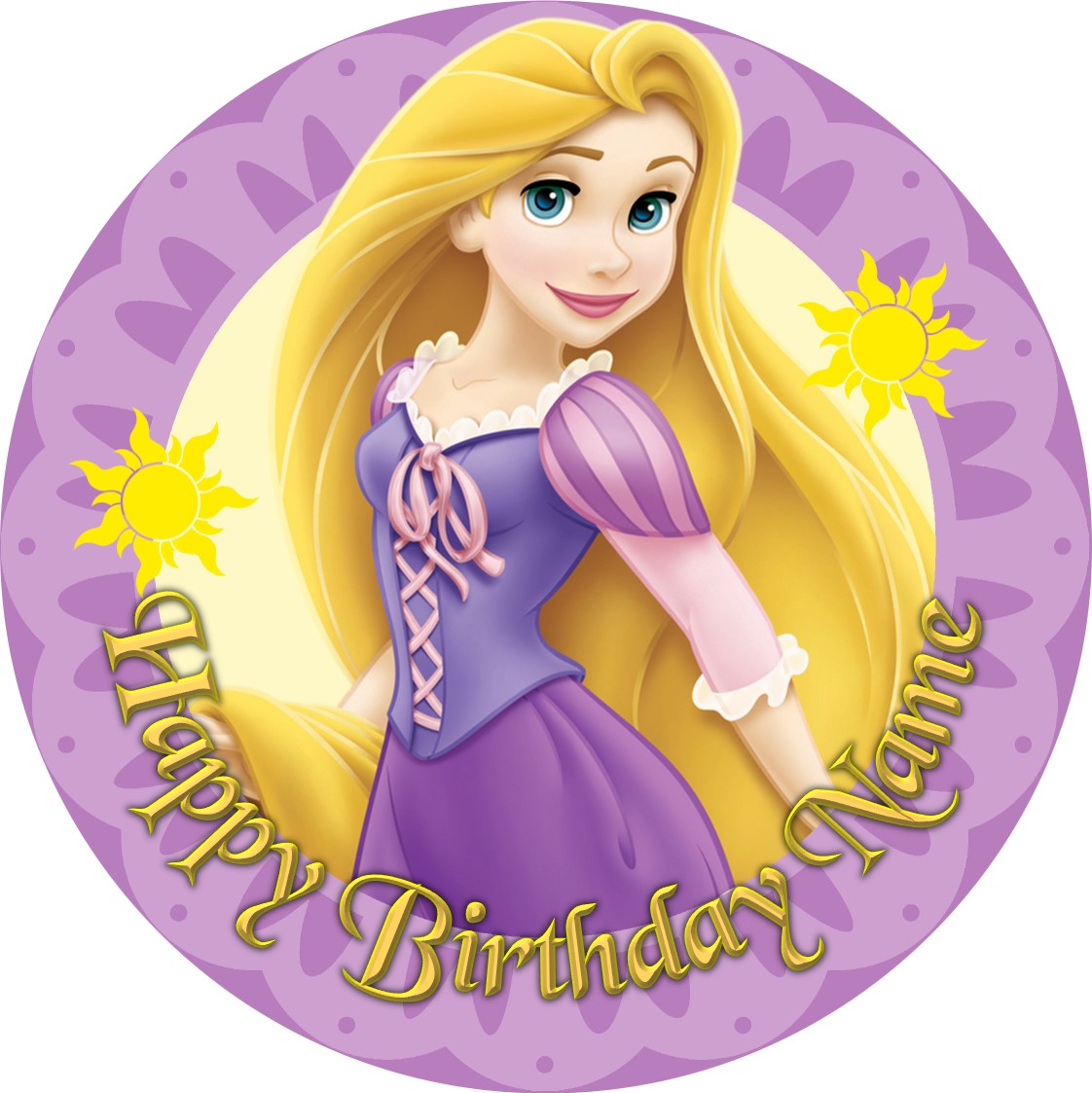 Rapunzel Princess Cake Topper