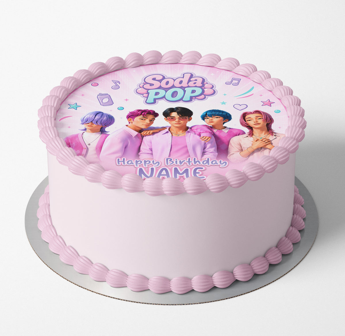 Kpop Saja Boys Soda Pop Cake Topper