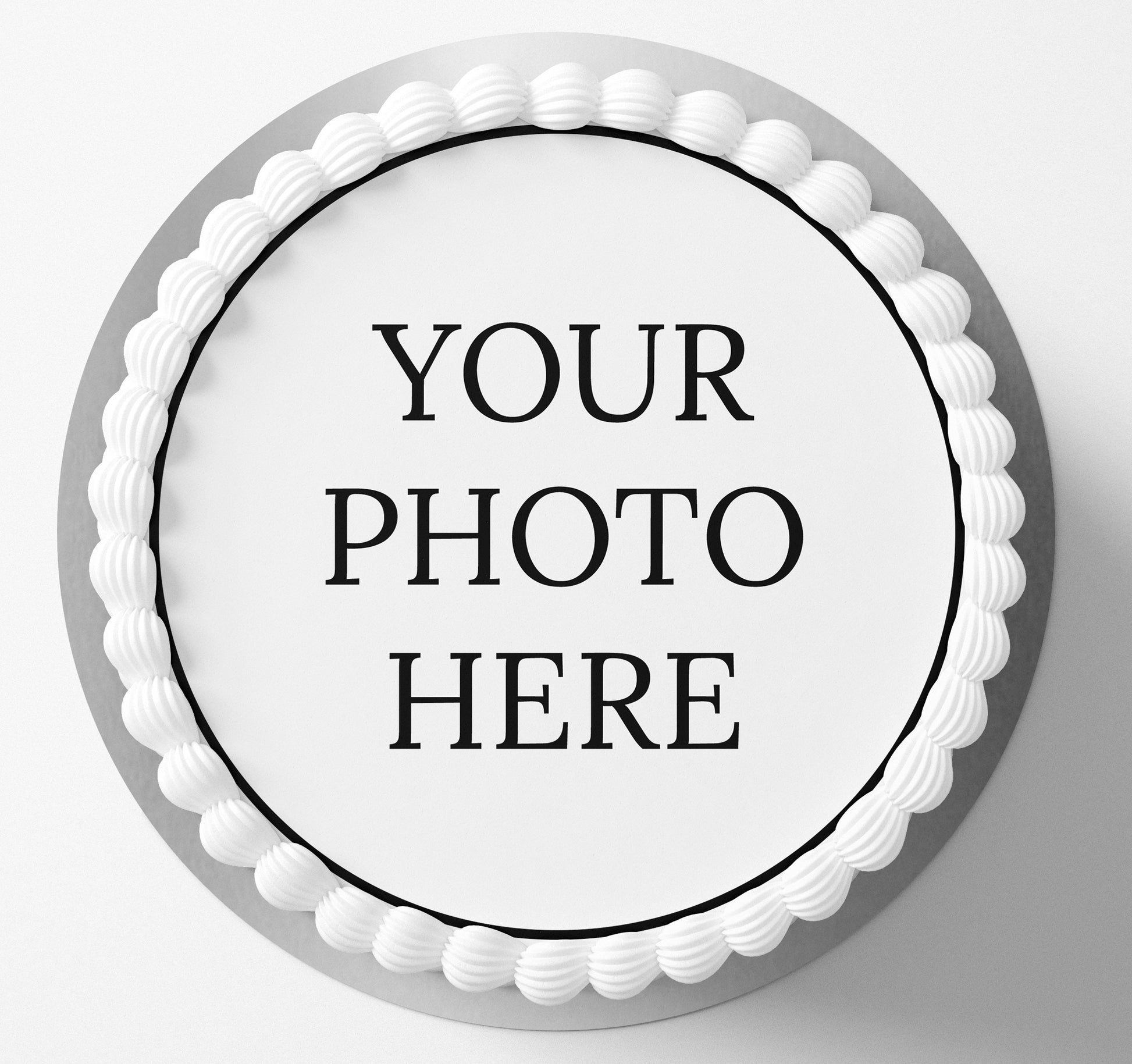 Custom edible cake topper wafer icing cake decorating