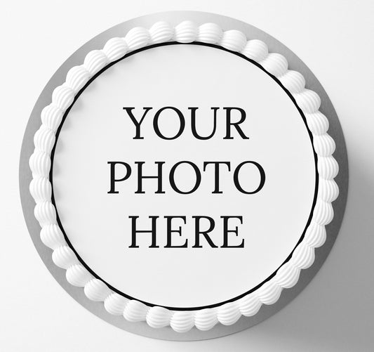 Custom edible cake topper wafer icing cake decorating