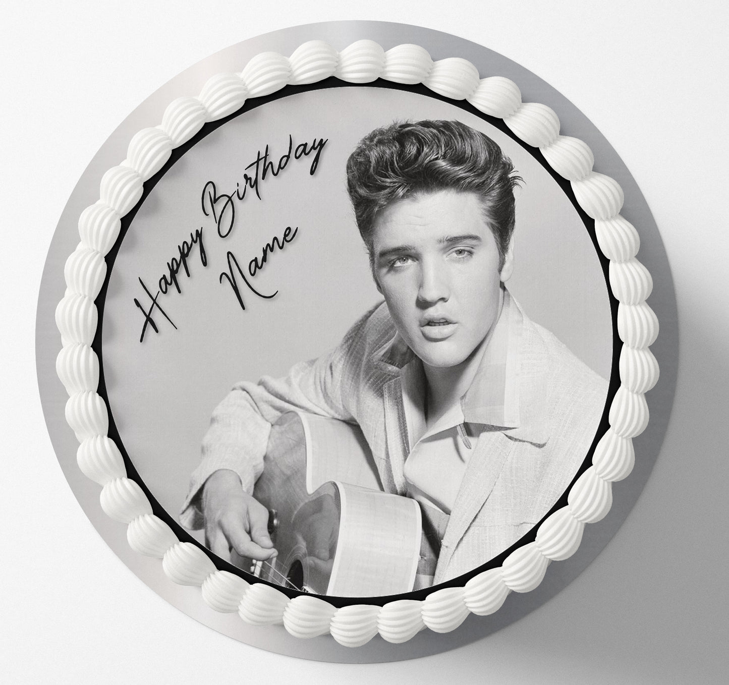 singer Elvis Presley edible cake topper wafer or icing