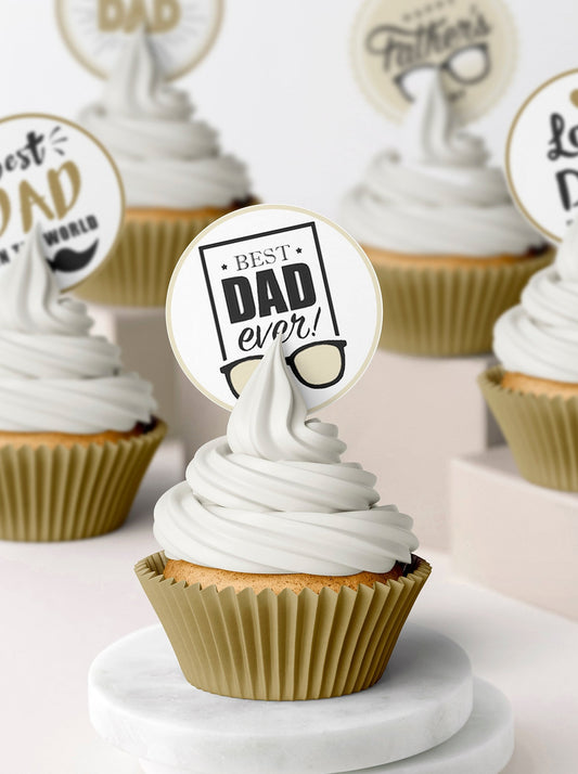 Fathers Day Cupcake & Cookie Toppers