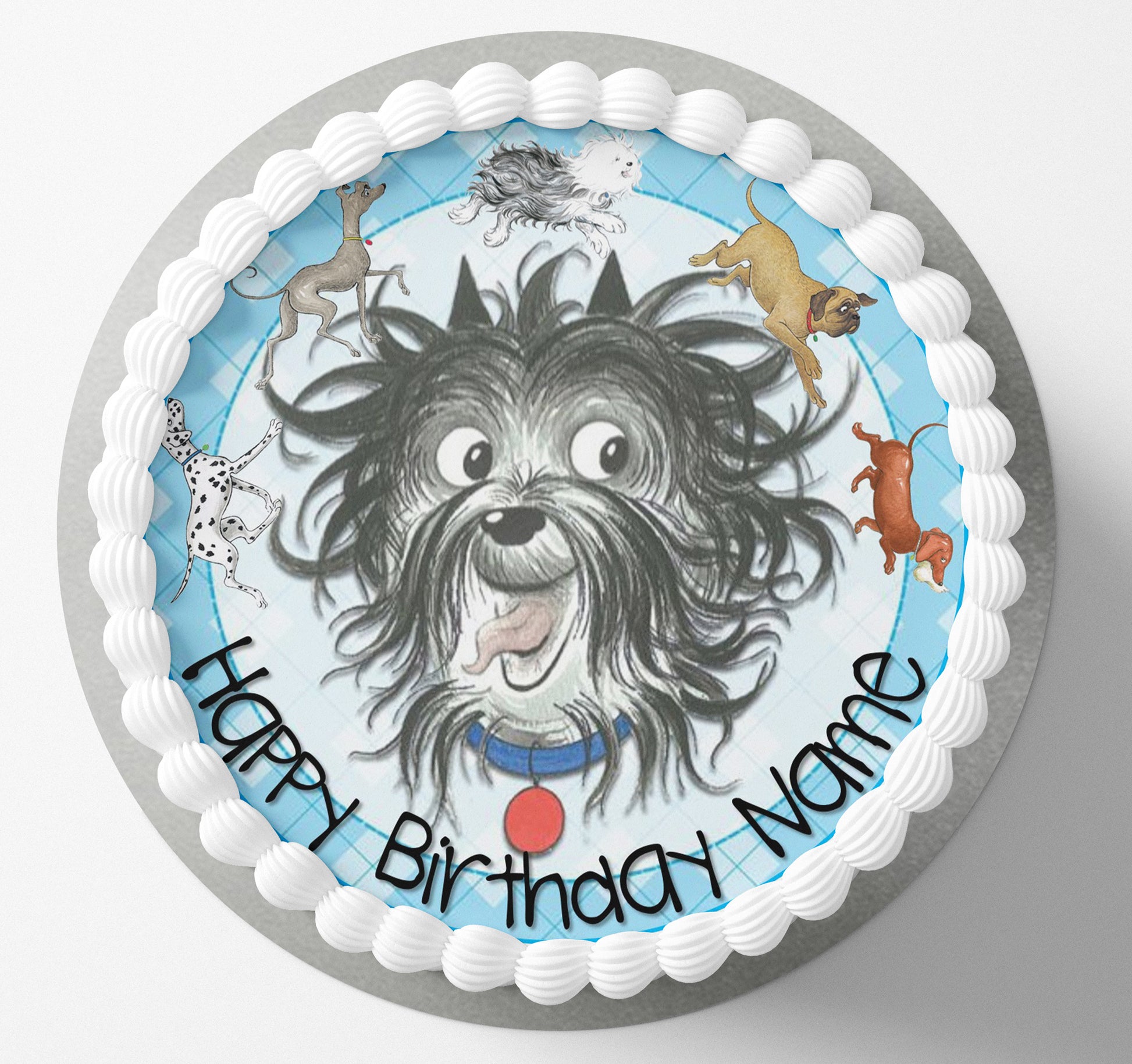 Hairy Maclairy childrens book dog edible cake topper wafer icing cake decorating