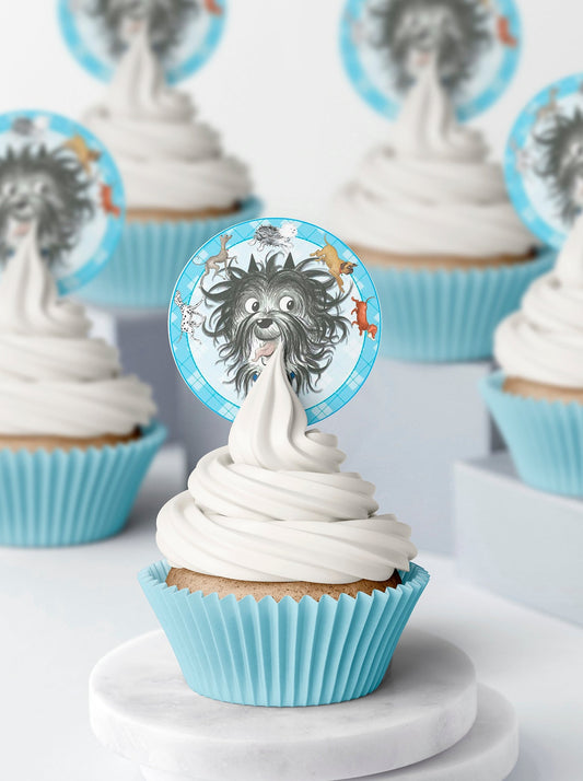 Hairy Dog Cupcake & Cookie Toppers