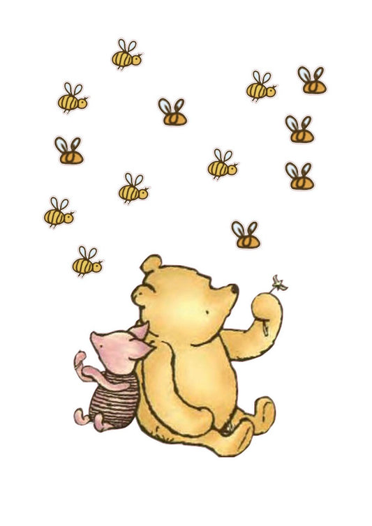 Honey Bear and Bees Precut Images