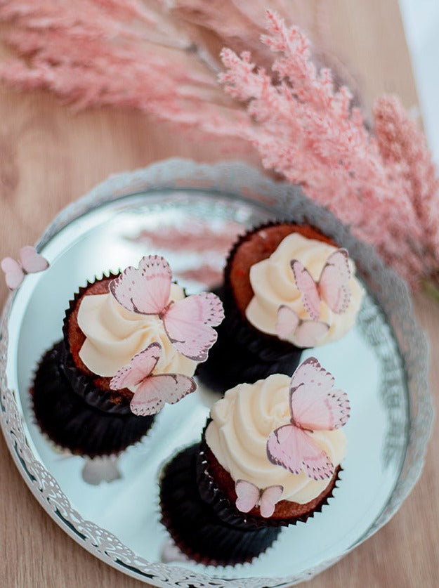 Pink Wafer Butterflies