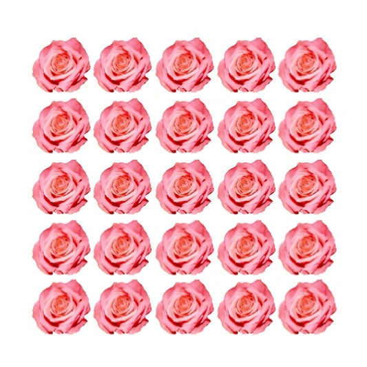 Pretty pink roses Flowers edible wafer or icing cake cupcake valentines