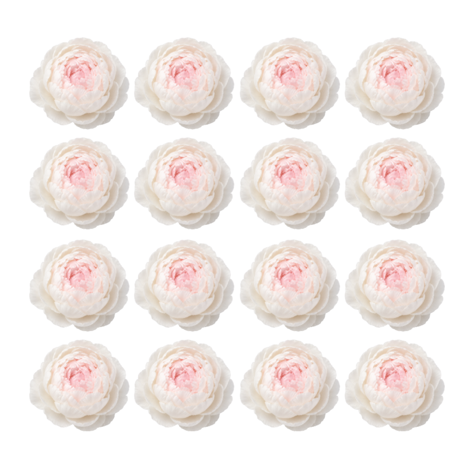 Powder Blush Pink Vintage Wedding Peonies Flowers edible wafer or icing cake cupcake great for  Weddings Birthdays