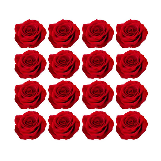 Pretty red roses Flowers edible wafer or icing cake cupcake valentines
