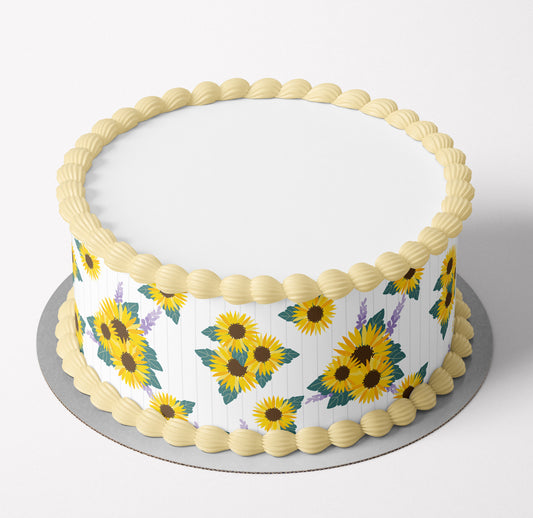 Cheery Sunflowers Cake Wrap