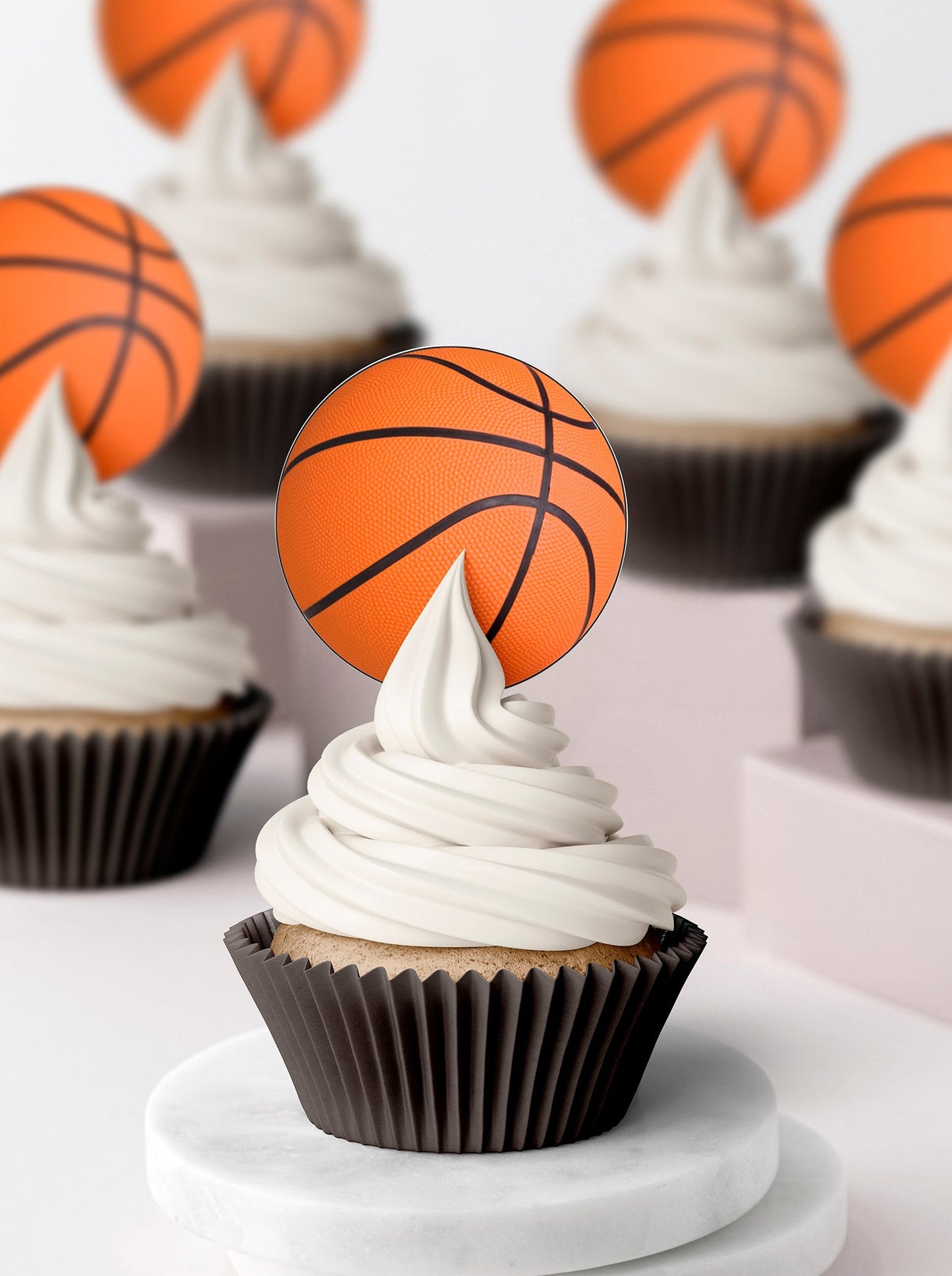 Basketball Cupcake & Cookie Toppers