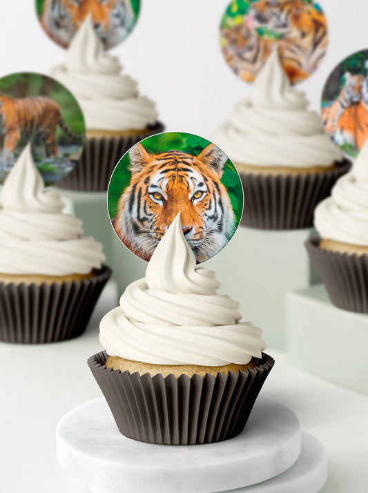 Tiger Cupcake & Cookie Toppers